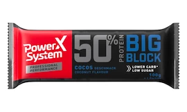 EXP Proteínová tyčinka Power System Big Block 50% Bar Cocos 100 g