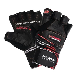 Fitness rukavice Power System Ultimate Motivation Black/Red