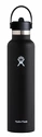 Fľaša Hydro Flask  Standard Mouth Flex Straw Cap Black 24 oz (709 ml)