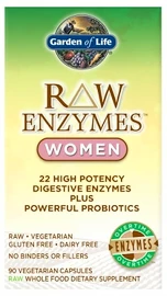 Garden of Life RAW Enzýmy Women Digestive Health - pre ženy - zdravé trávenie 90 kapsúl