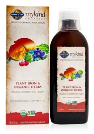Garden of Life Rostlinné organické železo & organické bylinky 240 ml