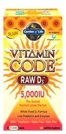 Garden of Life Vitamin D3 RAW 5000 IU 60 kapsúl