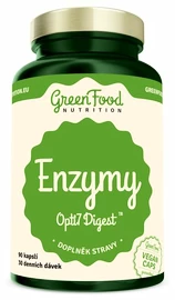 GreenFood Enzýmy Opti 7 Digest vegan 90 kapsúl