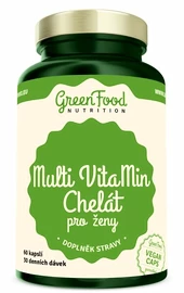 GreenFood Multi VitaMin Chelát pre ženy 60 kapsúl