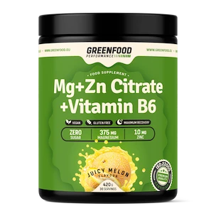 GreenFood  Performance Mg + ZN Citrate + Vitamin B6 420 g