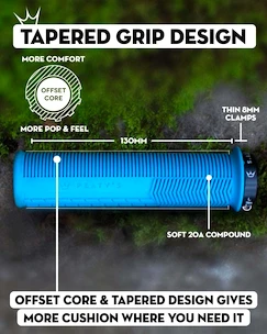 Gripy PEATY'S  Monarch knurl thick black (pgm-knl-thk-blk-20)