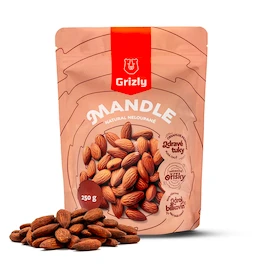 Grizly Mandle natural neloupané 250 g
