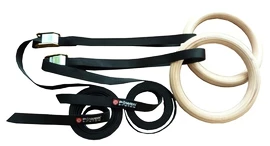 Gymnastické kruhy Power System Gymnastic Wooden Rings