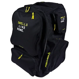 Hokejová taška na kolieskach Fischer Backpack Black/Yellow Senior