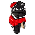 Hokejové rukavice Bauer Supreme 2S Pro Black/Red Žiak (youth)
