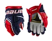 Hokejové rukavice Bauer Supreme 3S Pro Navy/Red/White Junior