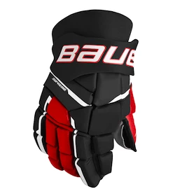 Hokejové rukavice Bauer Supreme M3 Black/Red Intermediate