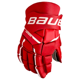 Hokejové rukavice Bauer Supreme M3 Red Intermediate