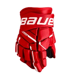 Hokejové rukavice Bauer Supreme M5PRO Red Intermediate