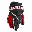 Hokejové rukavice Bauer Supreme MACH Black/Red Intermediate