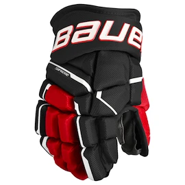 Hokejové rukavice Bauer Supreme MACH Black/Red Junior