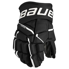 Hokejové rukavice Bauer Supreme MACH Black/White Junior