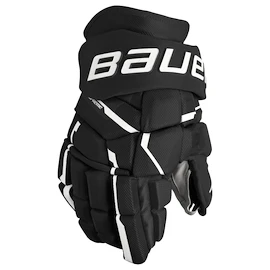 Hokejové rukavice Bauer Supreme MACH Black/White Senior