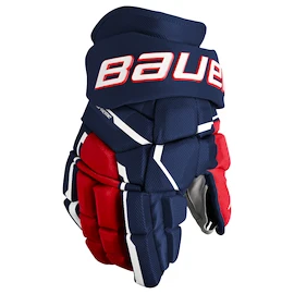 Hokejové rukavice Bauer Supreme MACH Navy/Red/White Intermediate