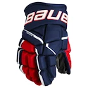 Hokejové rukavice Bauer Supreme MACH Navy/Red/White Junior 10 palcov