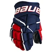 Hokejové rukavice Bauer Supreme MACH Navy/Red/White Junior