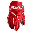Hokejové rukavice Bauer Supreme MACH Red Intermediate 12 palcov