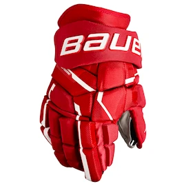 Hokejové rukavice Bauer Supreme MACH Red Intermediate