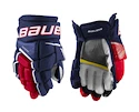 Hokejové rukavice Bauer Supreme Ultrasonic Navy/Red/White Junior