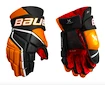 Hokejové rukavice Bauer Vapor 3X Black/Orange Intermediate