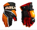 Hokejové rukavice Bauer Vapor 3X Black/Orange Intermediate