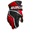 Hokejové rukavice Bauer Vapor 3X PRO Black/Red Intermediate 13 palcov