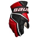 Hokejové rukavice Bauer Vapor 3X PRO Black/Red Intermediate 13 palcov