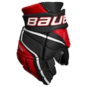 Hokejové rukavice Bauer Vapor 3X PRO Black/Red Junior 11 palcov
