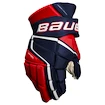 Hokejové rukavice Bauer Vapor 3X PRO Navy/Red/White Intermediate 13 palcov