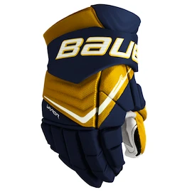Hokejové rukavice Bauer Vapor FLYLITE Navy/Gold Intermediate