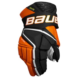 Hokejové rukavice Bauer Vapor Hyperlite Black/Orange Intermediate