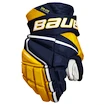 Hokejové rukavice Bauer Vapor Hyperlite Navy/Gold Junior 11 palcov