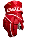 Hokejové rukavice Bauer Vapor Hyperlite Red Senior 15 palcov