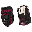 Hokejové rukavice CCM JetSpeed FT6 Black/Red Junior