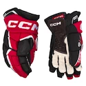 Hokejové rukavice CCM JetSpeed FT6 Black/Red/White Senior