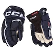 Hokejové rukavice CCM JetSpeed FT6 Navy/White Senior 15 palcov