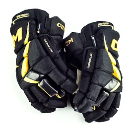 Hokejové rukavice CCM JetSpeed FT6 Pro Black/Sunflower Junior