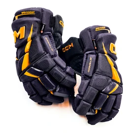 Hokejové rukavice CCM JetSpeed FT6 Pro Navy/Sunflower Junior