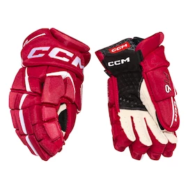 Hokejové rukavice CCM JetSpeed FT6 Red/White Junior