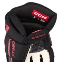 Hokejové rukavice CCM JetSpeed FT680 Black/Red Junior