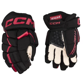 Hokejové rukavice CCM JetSpeed FT680 Black/Red Junior