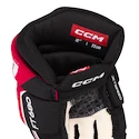 Hokejové rukavice CCM JetSpeed FT680 Black/Red/White Junior