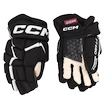 Hokejové rukavice CCM JetSpeed FT680 Black/White Senior