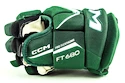 Hokejové rukavice CCM JetSpeed FT680 Dark Green/White Junior