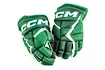 Hokejové rukavice CCM JetSpeed FT680 Dark Green/White Senior 15 palcov